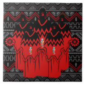 MMIW Mode Ayasha Southwest Pattern Ceramic Tile Tegeltje (Voorkant)