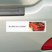 MMM (2), Mijn andere auto is een beest. Bumpersticker (Op auto)