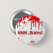 MMM... Brains Button (Voorkant /achterkant)