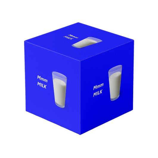 Mmm MILK Kubus (Voorkant hoekig)