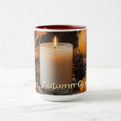 Mmmm Autumn Goodness Gepersonaliseerde herfst-them Mok (Midden)