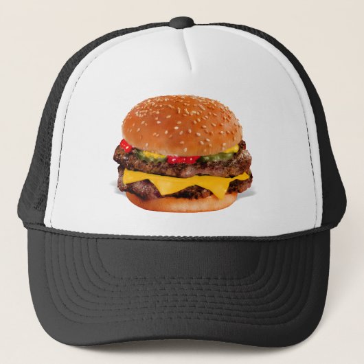 Mmmm Cheeseburger Trucker Pet (Voorkant)
