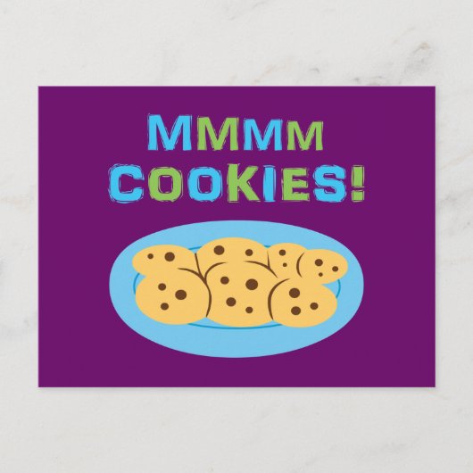 Mmmm Cookies! Briefkaart (Voorkant)