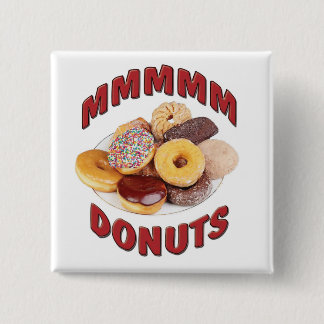 MMMMM DONUTS VIERKANTE BUTTON 5,1 CM