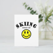 MMS: Skiing Briefkaart (Staand voorkant)