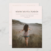 MMXXII Numéro romain 2022 Faire-part de graduation (Devant / Derrière)