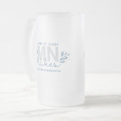 MN 10K-meren Matglas Bierpul (Voorkant links)