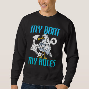 M'n Boot My Rules Seagull Kapitein Trui