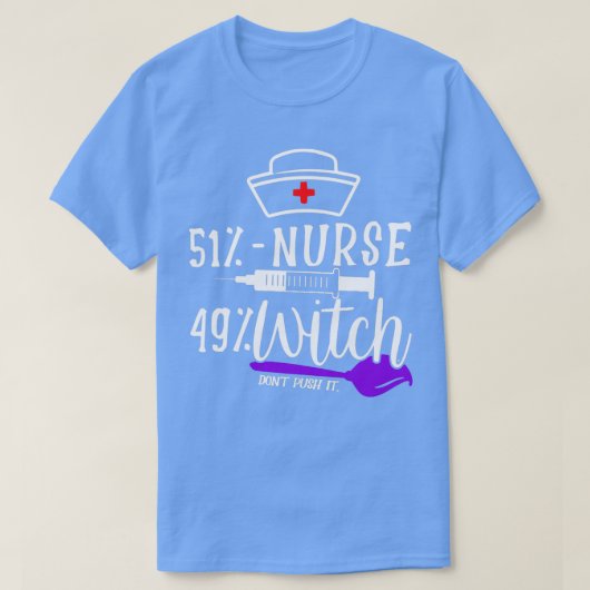 M'n Broom brak dus werd ik een Bartender Halloween T-shirt (Design voorkant)