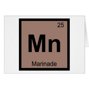 Mn - Chimie de la marinade Symbole du tableau péri