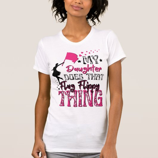 M'n dochter doet dat ding van de vlag. t-shirt (Voorkant)