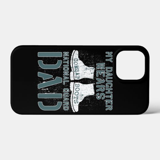 M'n dochter draagt veeg laarzen Case-Mate iPhone case (Achterkant (horizontaal))