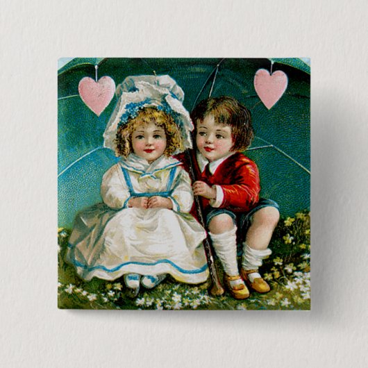 M'n hart slaat... vierkante button 5,1 cm (Voorkant)