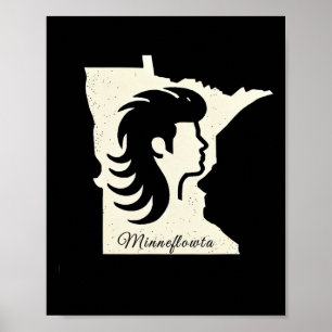 Mn Hat Trick Heroes Heren Minnesota Hockey Haar Mu Poster