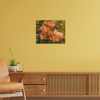 MN Herfst Goud en Oranje Bladeren Poster
