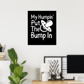 M'n hobbels doen de bom in. | Funny New Baby douch Poster (Thuiskantoor)