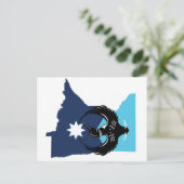 MN Loon Rising - MN State flag Feestdagenkaart (Staand voorkant)