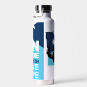 MN Loon Rising - MN State flag Waterfles (Rechts)