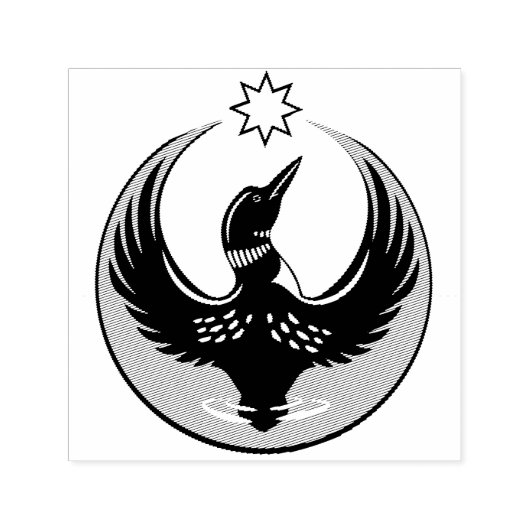 MN Loon Rising Zelfinktende Stempel (Design)