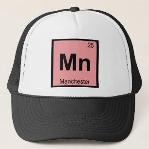 Mn - Manchester New Hampshire Chemistry Symbol Trucker Pet