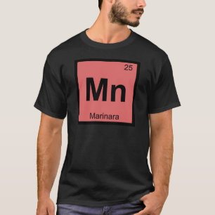 Mn - Marinara Scheikunde Periodiek Systeem Symbool T-shirt