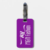 MN-Mode - Paars Bagagelabel (Achterkant verticaal)