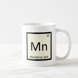 Mn - Monterey Jack Kaas Chemie Periodiek Systeem Koffiemok