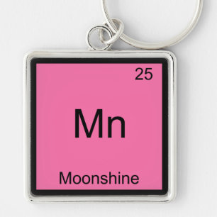 Mn - Moonshine Grappige Chemie Element Symbool T-s Sleutelhanger