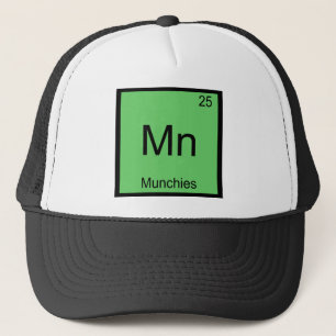 Mn - Munchies Grappig Chemie Elementsymbool T-shir Trucker Pet