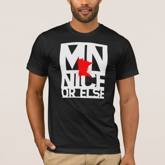 MN Nice of Else (White Lettering) T-shirt (Voorkant)