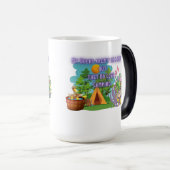 M'n opvarenden zijn in een Mok van Row Magic. (Voorkant rechts)