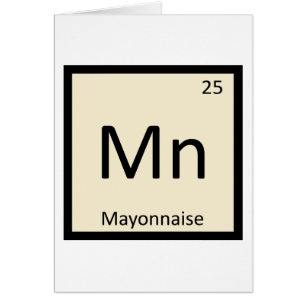 Mn - Tableau périodique de la chimie des sédiments