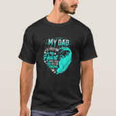 M'n vader houdt je in m'n hart. t-shirt (Voorkant)