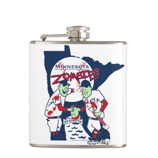 MN Zombies Flask Heupfles (Voorkant)