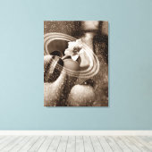 mni flor de pimentão canvas afdruk (Insitu (Houten vloer))