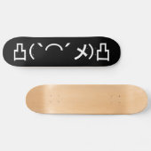 Mo' Angry Emoticon Japanese Kaomoji Skateboard Dec (Horz)