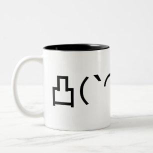 Mo' Angry Emoticon Japans Kaomoji Tweekleurige Koffiemok