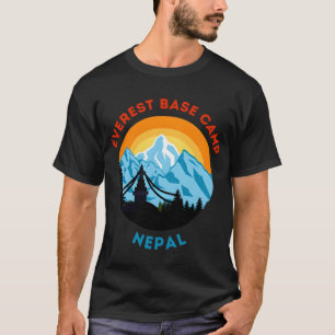 Mo Everest Basiskamp Nepal Moain Wandelaar Klim Hi T-shirt