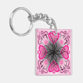 "Mo Limn Twa" zei de spin tegen het hert Sleutelhanger (Voorkant Links)