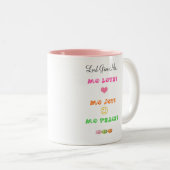 "Mo"-Mok Tweekleurige Koffiemok (Voorkant rechts)