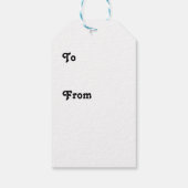 Mo snor kerstboom baard Man Topper groen Cadeaulabel (Achterkant)