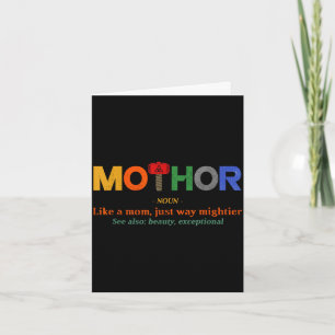 Mo-thor als een moeder veel machtiger moederdag vr kaart