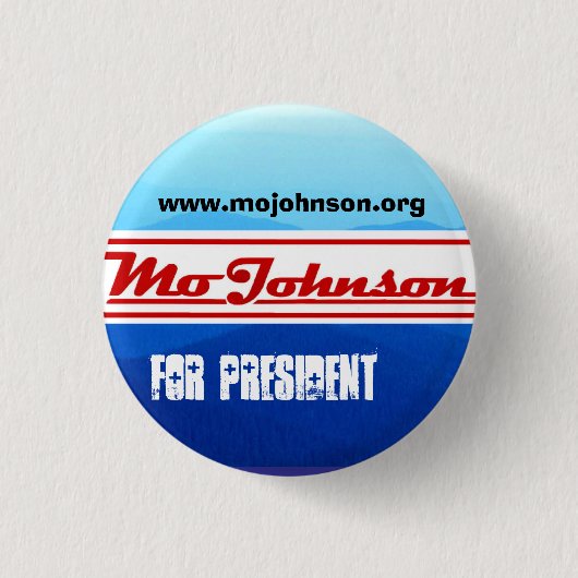Mo voor kleine president knop ronde button 3,2 cm (Voorkant)