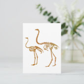 Moa en struisgras briefkaart (Staand voorkant)