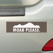 Moab alsjeblieft bumpersticker (Op auto)