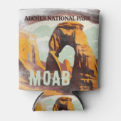 Moab Arches National Park Utah Delicate Arch Retro Blikjeskoeler (Voorkant)