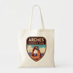 Moab Arches National Park Utah Delicate Arch Retro Tote Bag