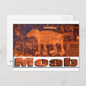 Moab Beer Petroglyph Briefkaart (Voorkant / Achterkant)