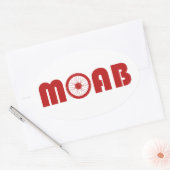 Moab (Bike Wheel) Ovale Sticker (Envelop)