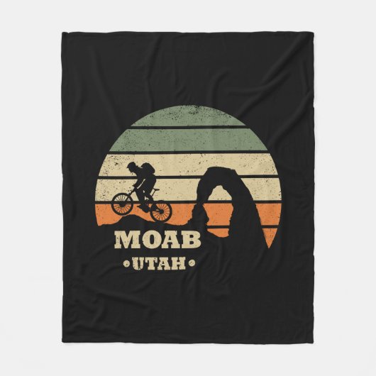 Moab mtb mountainbiking fleece deken (Voorkant)